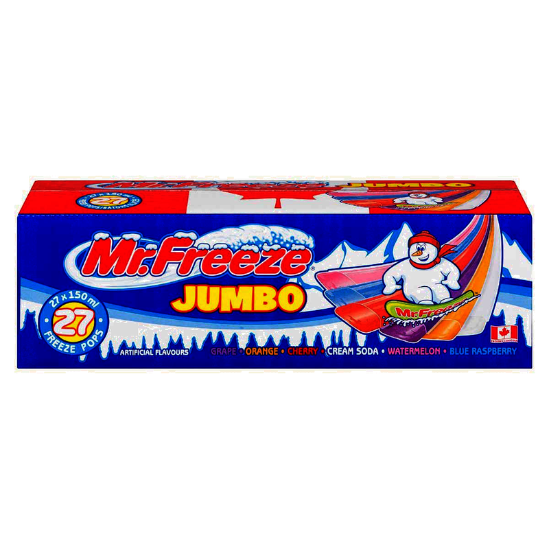 Mr. Freeze Jumbo Freeze Pops, 27 ct