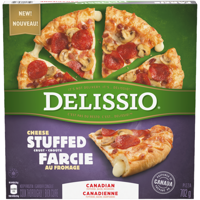 Delissio Cheese Stuffed Canadian, 702 g