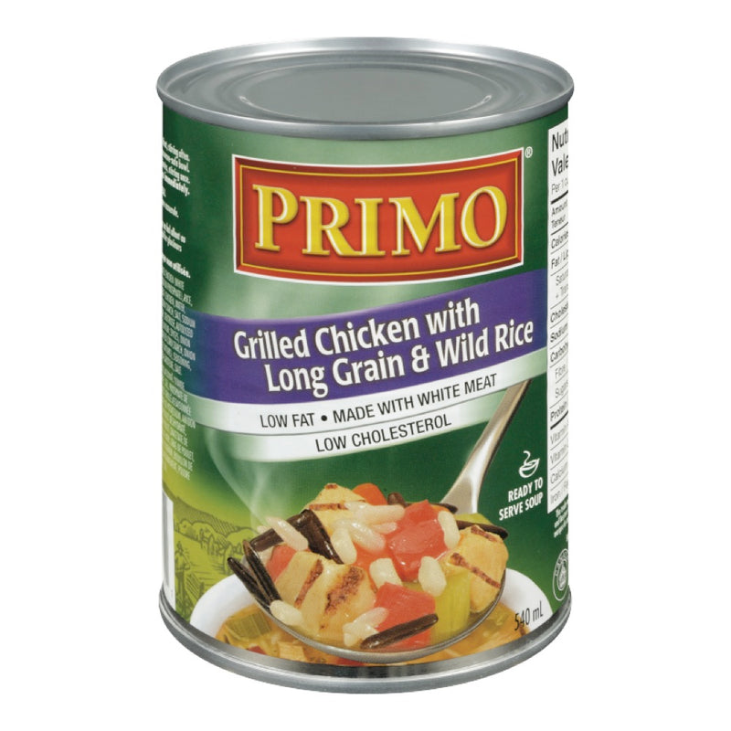 Primo Grilled Chicken With Long Grain & Wild Rice Soup, 540 mL