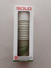 SOLO COFFEE CUP & LID COMPOSTABLE, 12 CT