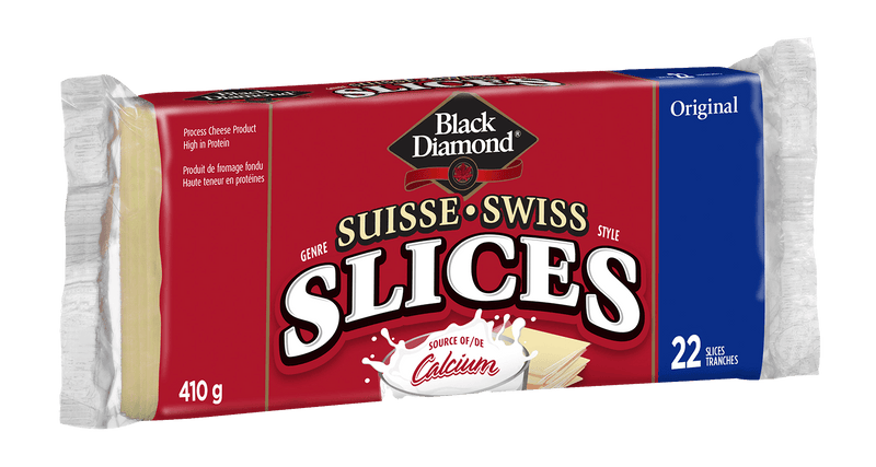 Black Diamond Thin Swiss Cheese Slices, 410 g