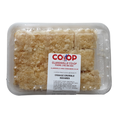 Orange Crumble Squares, 12pk
