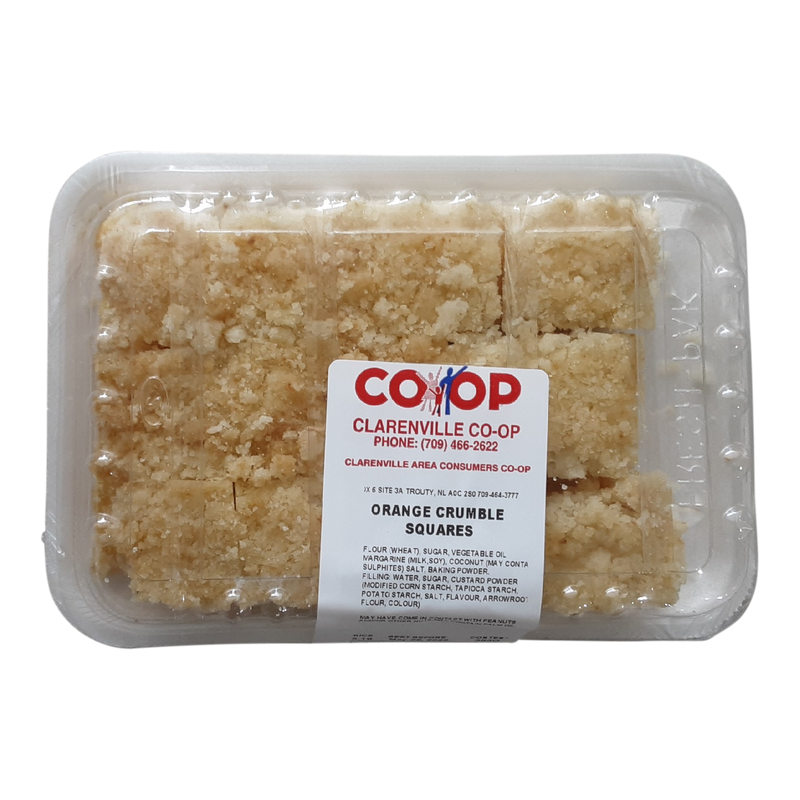 Orange Crumble Squares, 12pk
