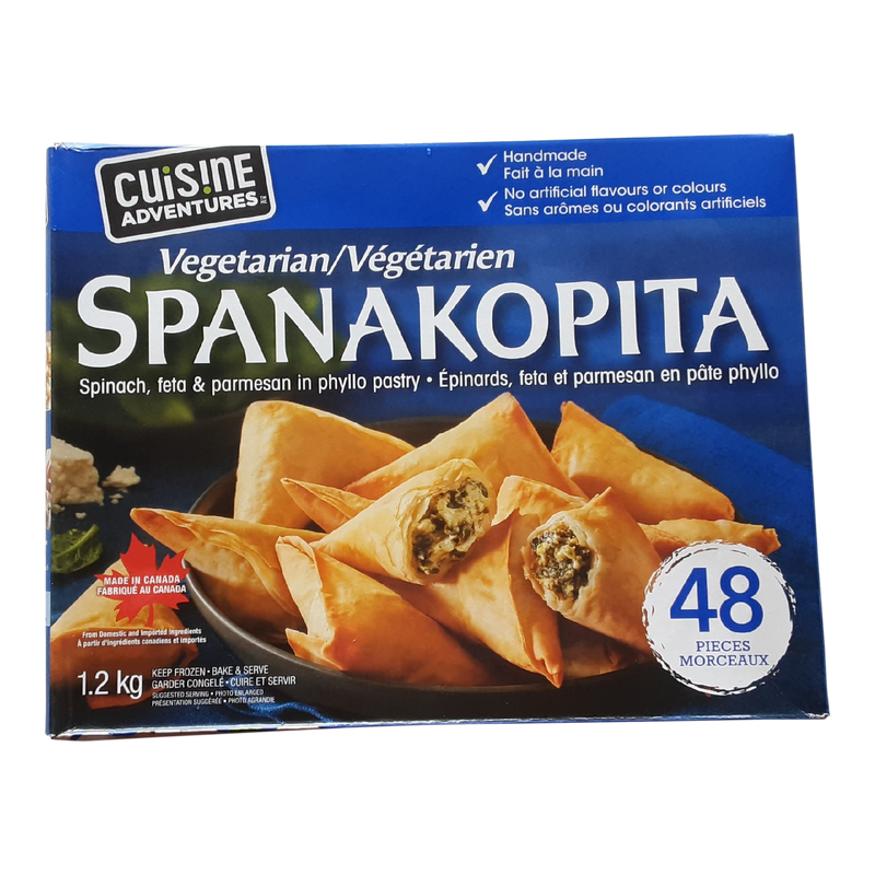 Cuisine Adventures Vegetarian Spanakopita, 48 ct