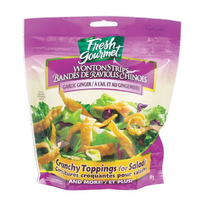 Fresh Gourmet Wonton Strips Garlic Ginger, 99 g