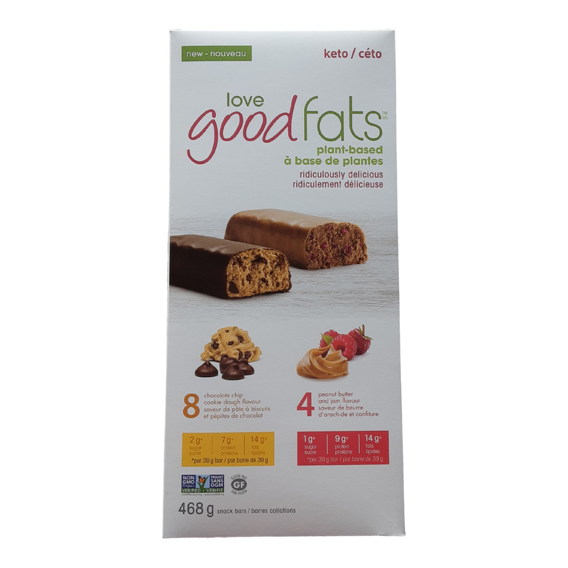 Love Good Fats Keto Bars, 12 ct