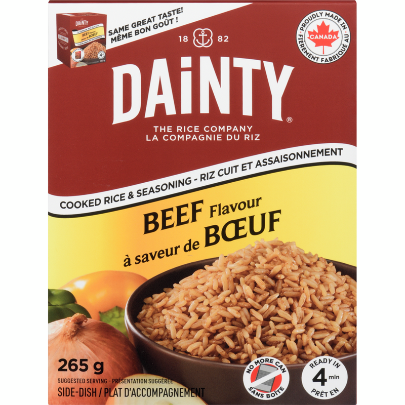 Dainty Rice Beef Flavor Pouch, 265 g