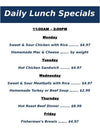 Daily Lunch Special (See Menu)