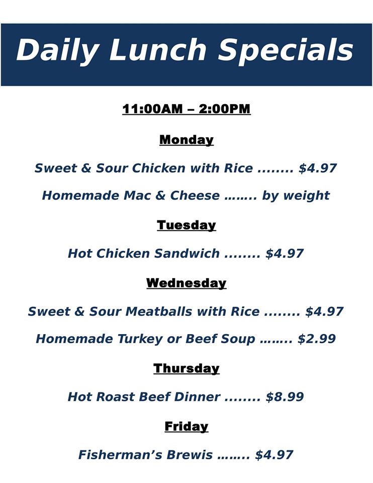 Daily Lunch Special (See Menu)