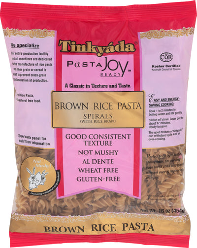 Tinkyada Gluten Free Brown Rice Spirals Pasta, 454 g