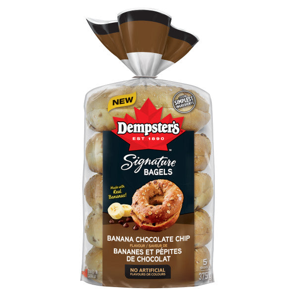 DEMPSTER'S BANANA CHOCO CHIP BAGELS