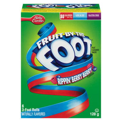 Fruit By The Foot Rippin' Berry Candy Rolls, 128 g