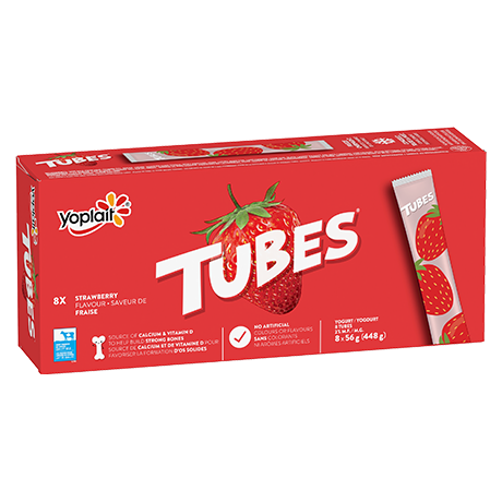 Yoplait Tubes Strawberry, 8 x 56g