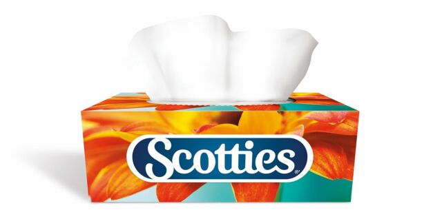 SCOTTIES FACIAL TISSUES 2 PLY