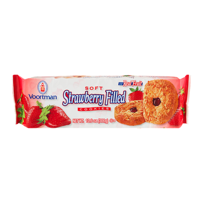 Voortman Soft Strawberry Turnover Cookies, 300 g