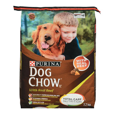 Purina Dog Chow With Real Beef Dog Food, 7.2 kg