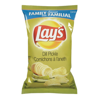 Lay's Family Size Dill Pickle Potato Chips, 235 g