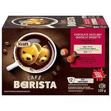 Kraft Café Barista Chocolate Hazelnut Light Roast Ground Coffee Pods, 120 g  (12 ct)