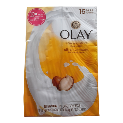 Olay Shea Butter Moisture Bars, 16 ct