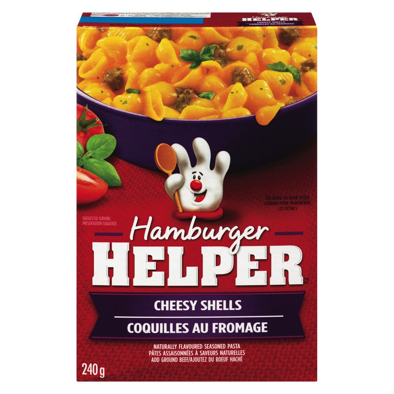 Hamburger Helped Cheesy Shells, 240 g