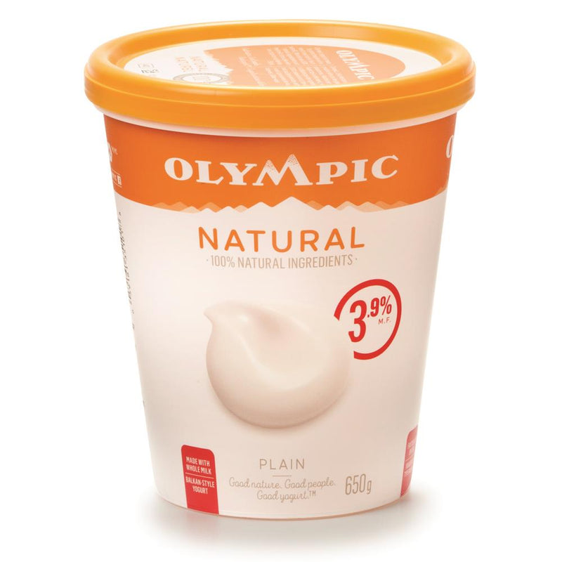 Olympic Natural Plain Yogurt, 650 g
