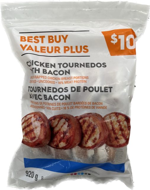 Best Buy Chicken Tournedos With Bacon, 920 g
