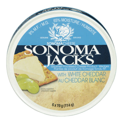 Sonoma Jacks Cheese Product Wedges With White Cheddar, 114 g