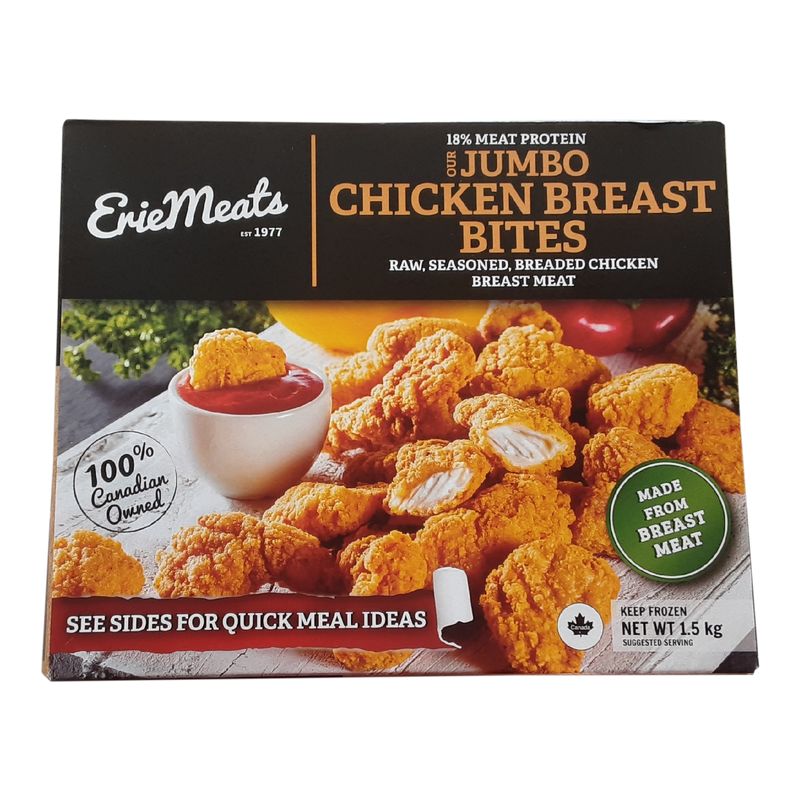 Erie Meats Jumbo Chicken Breast Bites, 1.5 kg