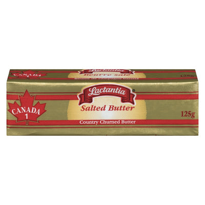 Lactantia Salted Butter Country Churned Butter, 125 g