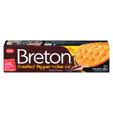 Dare Breton Cracked Pepper & Olive Oil Crackers, 225 g