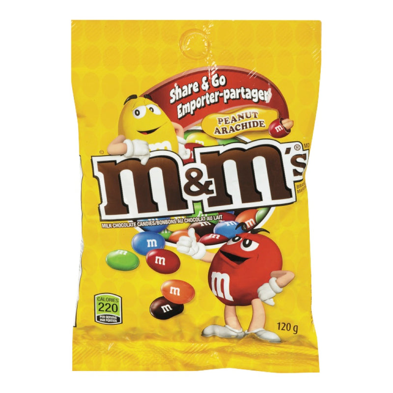 M&M's Peanut Milk Chocolate Candies, 120 g