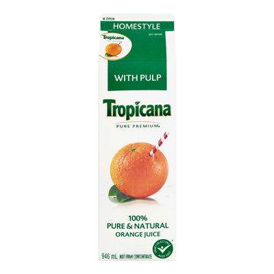 Tropicana 100% Pure & Natural Orange Juice, 946 mL