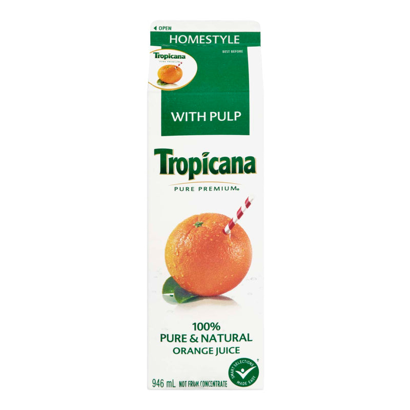 Tropicana 100% Pure & Natural Orange Juice, 946 mL