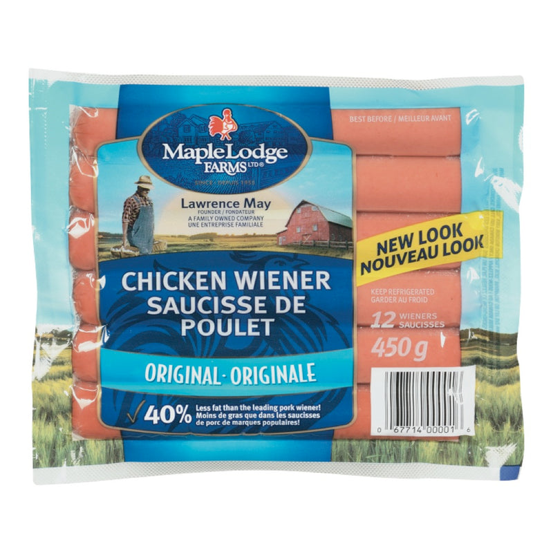 Maple Lodge Farms Chicken Wiener, 12 ct, 450 g