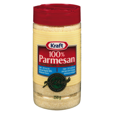 Kraft 100% Light Parmesan Grated Cheese, 250 g