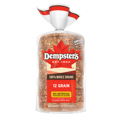 Dempster's Whole Grain 12 Grain Bread, 600 g