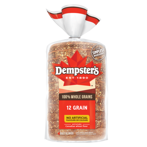 Dempster's Whole Grain 12 Grain Bread, 600 g