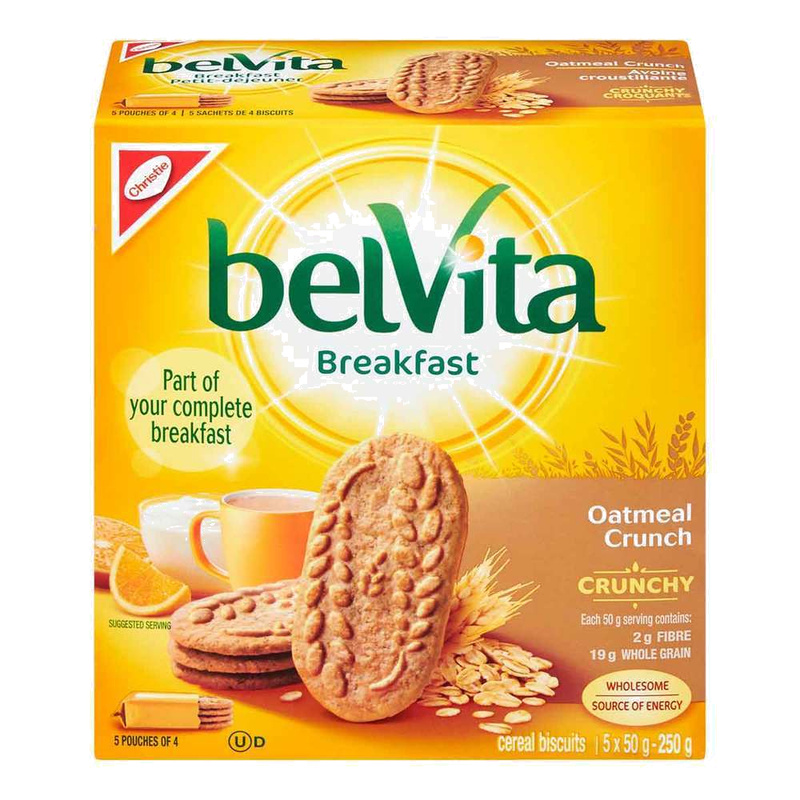 Belvita Breakfast Oatmeal Crunch Cereal Biscuits, 250 g