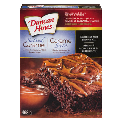 Duncan Hines Salted Caramel Ingredient Rich Brownie Mix, 498 g