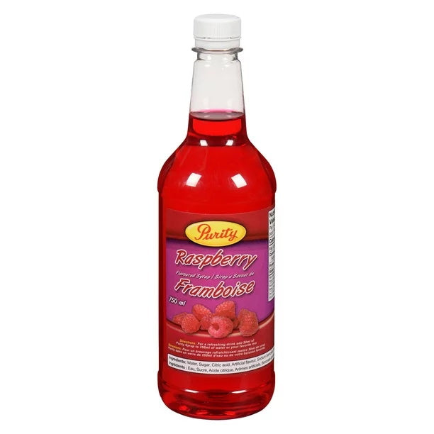 Purity Raspberry Flavored Syrup, 750 mL