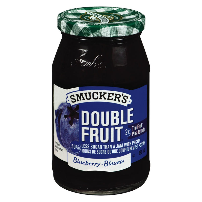 Smucker's Double Fruit Blueberry Jam, 390 mL