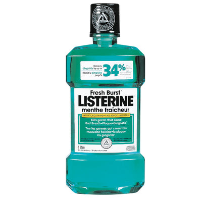 Listerine Fresh Burst Antiseptic Mouthwash, 1 litre
