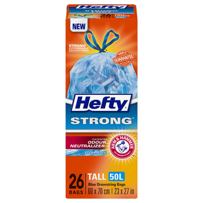 Hefty Strong Blue Recycling Bags, 26pk