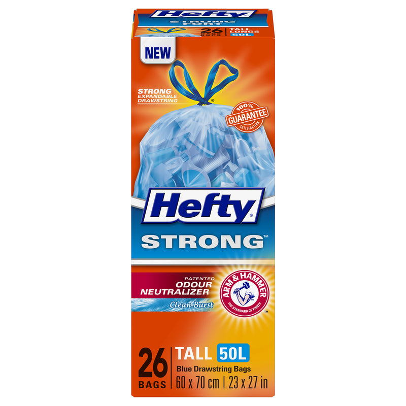 Hefty Strong Blue Recycling Bags, 26pk