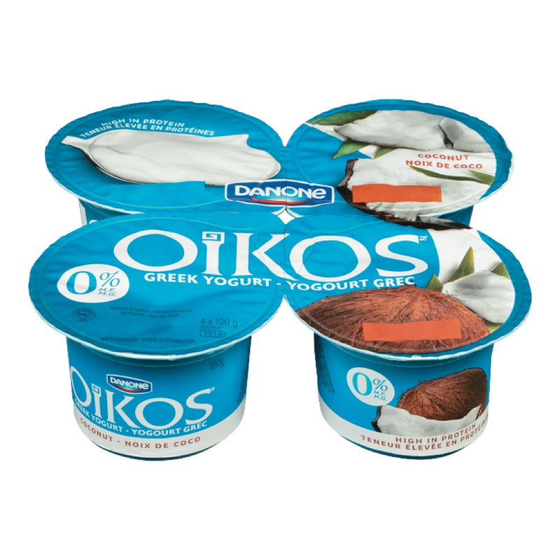 Oikos Greek Yogurt Coconut, 4 x 100 g