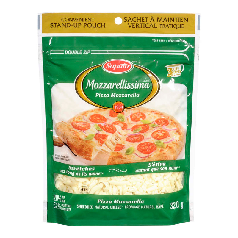 Saputo Mozzarellissima Pizza Mozzarella, 320 g