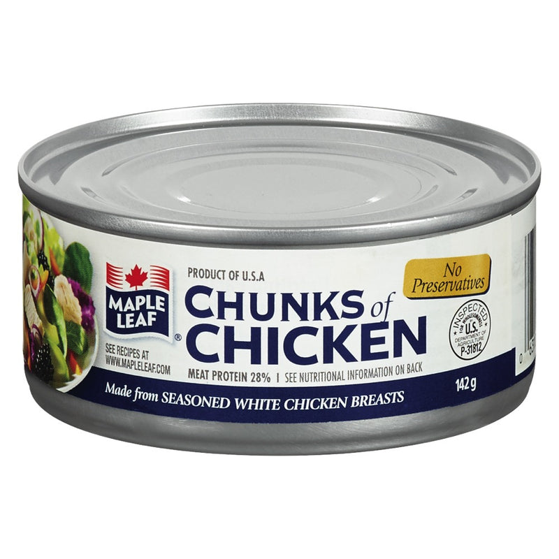 Maple Leaf Chunks Of Chicken, 142 g