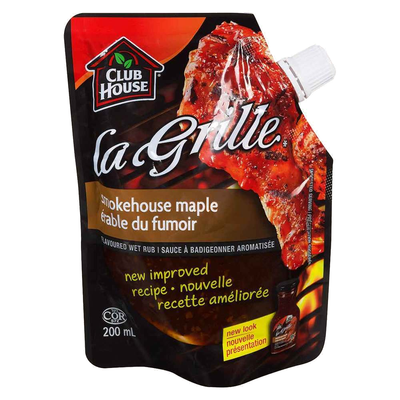 Club House La Grille Smokehouse Maple Marinade, 200 mL