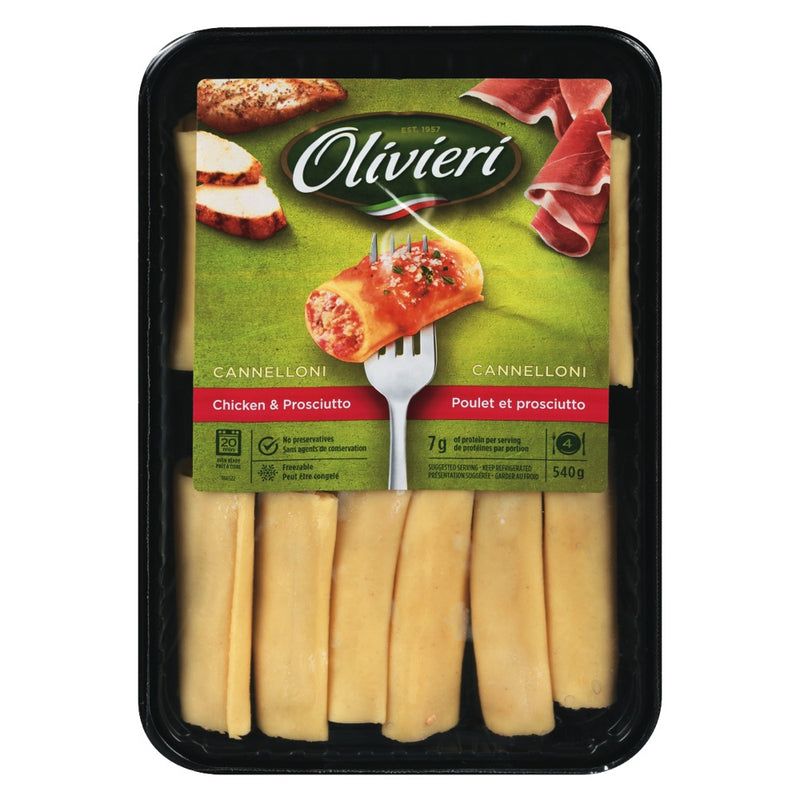 Olivieri Chicken & Prosciutto Cannelloni, 540 g