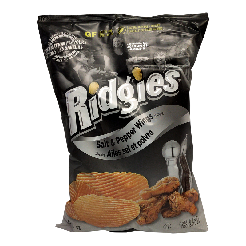 Ridgies Salt & Pepper Wings Flavour Potato Chips, 240 g
